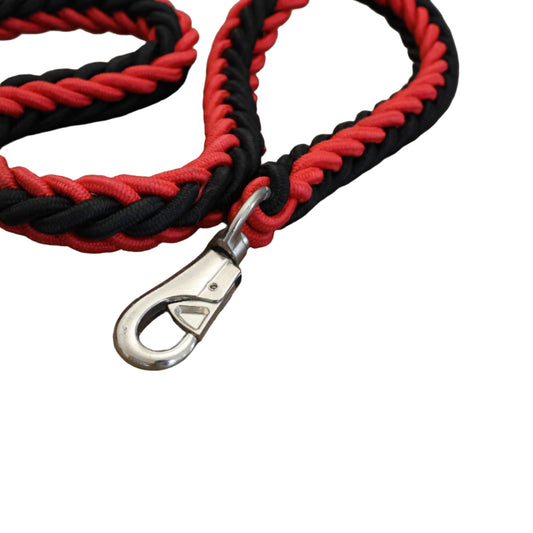 Rope Lead Black & Red