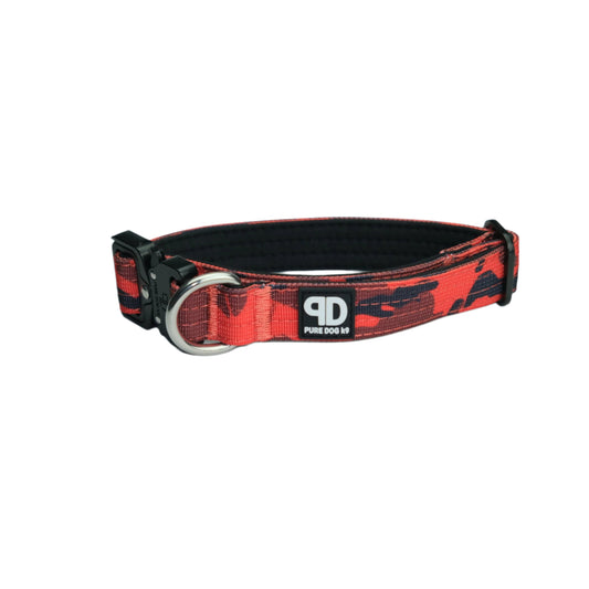 2.5cm Tactical Collar Red Camo